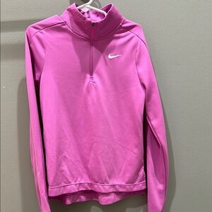 Nike Fuchsia Half-Zip Dri-Fit Long sleeve